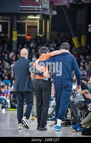 Barcelone, Espagne. 07 janvier 2024. Match de Liga ACB entre le Barca et le MonBus Obradorio au Palau Blaugrana, à Barcelone, Espagne, le 7 janvier 2024. (Photo/Felipe Mondino) crédit : Agence photo indépendante/Alamy Live News Banque D'Images