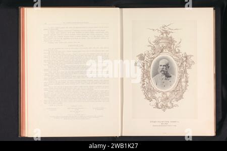 Portrait de l'empereur Frans Joseph Ier d'Autriche, Anonyme, c. 1888 - en 1893 ou avant impression photomécanique empereur de Prague en papier Banque D'Images