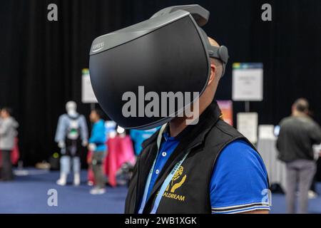 Las Vegas, États-Unis. 07 janvier 2024. Dreamsens par Socialdream en démonstration lors des ces 2024 Media Days à Mandalay Bay à Las Vegas, NV le 7 janvier 2024. (Travis P ball/Sipa USA) crédit : SIPA USA/Alamy Live News Banque D'Images