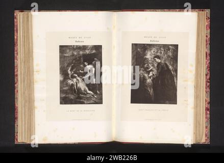 Production photographique d'une peinture de Pierre Paul Rubens, représentant la mort ou l'extase de Maria Magdalena, Anonyme, d'après Pierre Paul Rubens, c. 1862 - dans ou avant 1872 tirage photomécanique Lille papier mort de Saint Mary Magdalene Banque D'Images