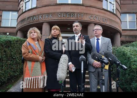 L Avocat Aamer Anwar E Droite Repr Sentant Les Familles Des Deux Victimes S Adressant Aux