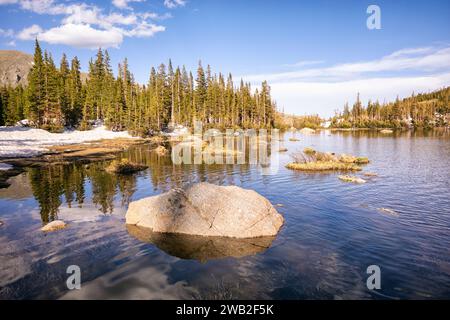 Paysage dans la nature sauvage, sommets indiens au Colorado Banque D'Images