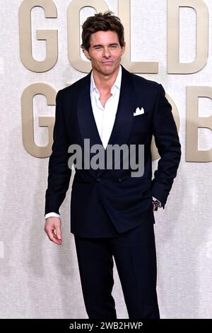 James Marsden BEI der Verleihung der 81. Golden Globe Awards im Beverly Hilton Hotel. Beverly Hills, 07.01.2024 *** James Marsden aux Golden Globe Awards 81 au Beverly Hilton Hotel Beverly Hills, 07 01 2024 Foto:XJ.xBlocx/xFuturexImagex globes 2024 4144 Banque D'Images