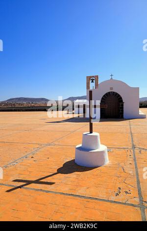 Église la Ermita de Nuestra Señora del Buen Viaje, El Cotillo, Fuerteventura, Îles Canaries, Espagne. Banque D'Images
