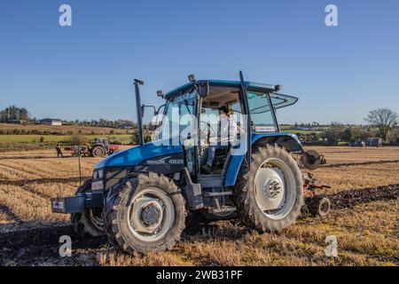 Macroom Ploughing Match tenu à Tullig, Coachford, janvier 2024 Banque D'Images