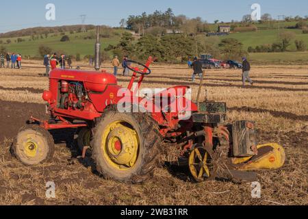 Macroom Ploughing Match tenu à Tullig, Coachford, janvier 2024 Banque D'Images