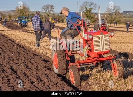 Macroom Ploughing Match tenu à Tullig, Coachford, janvier 2024 Banque D'Images