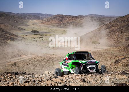 302 GOCZAL Eryk (Pol), Mena Oriol (spa), Energylandia Rally Team, Taurus T3 Max, FIA Challenger, FIA W2RC, action lors de l'étape 3 du Dakar 2024 le 8 janvier 2024 entre Al Duwadimi et Al Salamiya, Arabie Saoudite Banque D'Images