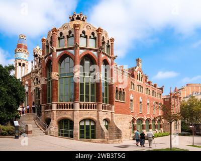 Barcelone, Espagne - 7 octobre 2023 : Hospital de la Santa Creu i Sant Pau , le plus grand complexe Art Nouveau au monde Banque D'Images