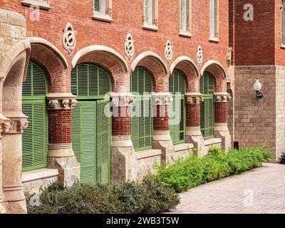 Barcelone, Espagne - 7 octobre 2023 : Hospital de la Santa Creu i Sant Pau , le plus grand complexe Art Nouveau au monde Banque D'Images