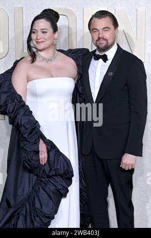 Lily Gladstone et Leonardo DiCaprio BEI der Verleihung der 81. Golden Globe Awards im Beverly Hilton Hotel. Beverly Hills, 07.01.2024 Banque D'Images