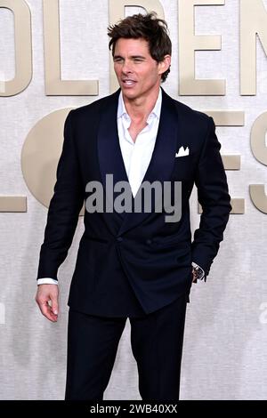 James Marsden BEI der Verleihung der 81. Golden Globe Awards im Beverly Hilton Hotel. Beverly Hills, 07.01.2024 Banque D'Images