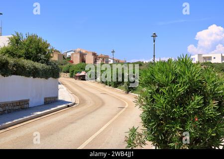 Maisons habitables sur l'île de Corse en France Banque D'Images