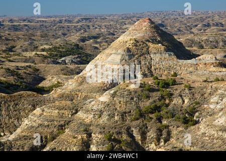 Terry Badlands de Scenic View surplombent, Terry Badlands désert Zone d'étude, Montana Banque D'Images