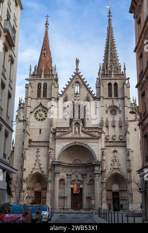 L'église Saint-Nizier est une église située dans le quartier de la Presqu'île à Lyon, en France, Banque D'Images