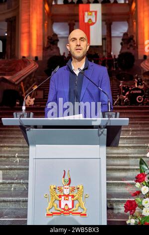 BELIT Onay beim Neujahrsempfang 2024 im Neuen Rathaus. Hanovre, 08.01.2024 *** BELIT Onay à la réception du nouvel an 2024 à Hanovers New Town Hall, 08 01 2024 Foto:Xu.xStammx/xFuturexImagex onay 4103 Banque D'Images