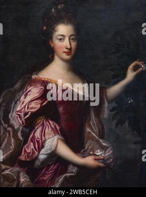 (Agen) Portrait de Marie-Anne de Bourbon, princesse de Conti 1690-91- François de Troy Banque D'Images