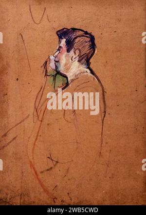 (Albi) Caudieux, acteur de café-concert - 1893 - Henri de toulouse-Lautrec. Banque D'Images