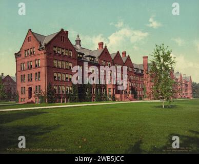 Dortoirs, Vassar College, Poughkeepsie, New York 1904. Banque D'Images