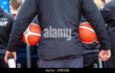deux ballons de basket Banque D'Images