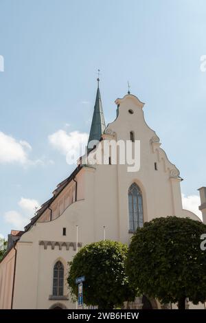 Kempten, Allemagne, 8 septembre 2023 ancienne église historique Saint Mang dans le centre-ville Banque D'Images