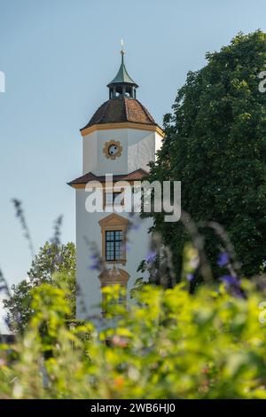 Kempten, Allemagne, 8 septembre 2023 bâtiments historiques et traditionnels dans le centre-ville par une journée ensoleillée Banque D'Images