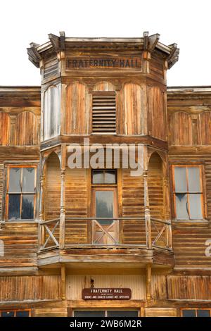 Fraternity Hall, parc national d'Elkhorn, forêt nationale de Beaverhead-Deerlodge, Montana Banque D'Images