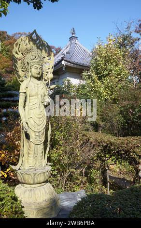 La statue de la déesse Benzaiten, originaire de la déesse hindoue Saraswati, à laquelle un temple Toganji se consacre. Nagoya. Japon Banque D'Images