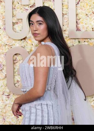 Aminah Nieves lors du 81e Golden Globe Awards qui s'est tenu à l'hôtel