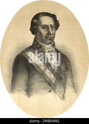 1853-1860, Blasón de España, libro de oro de su nobleza, parte primera, tomo III, Bernardino Fernández de Velasco. Banque D'Images