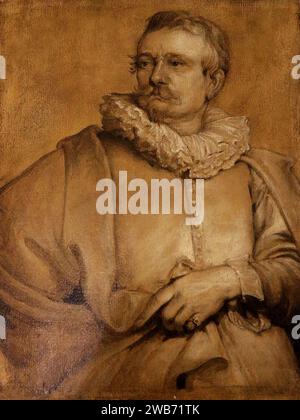 Anthony van Dyck - Portrait du peintre Adriaen van Stalbemt. Banque D'Images