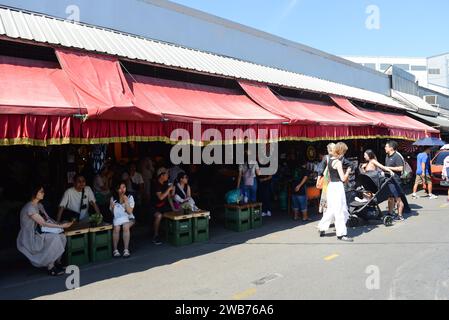 Le marché animé et coloré de Chatuchak week-end à Bangkok, Thaïlande. Banque D'Images