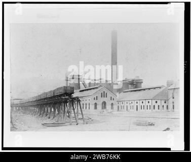 Hauts fourneaux ''F'' et ''G'' - Edgar Thomson Steel Works, Bessemer, Pennsylvanie Banque D'Images