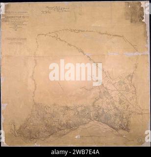 -Carte d'une partie du comté de Montgomery montrant- approches topographiques sur la rive gauche du Potomac à Washington City depuis le nord-ouest. Relevé par les Parties du U.S. Coast Survey détaillé par A. D. Bache, Supt., (...) - Banque D'Images