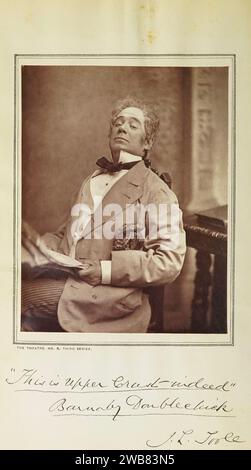 JL Toole (1830-1906), le comédien, acteur, acteur-Manager et producteur, qui a dirigé Toole’s Theatre – anciennement The Folly Street du livre « THE Theatre » Une revue mensuelle DU DRAME, DE LA MUSIQUE ET DES BEAUX-ARTS. EDITÉ PAR CLEMENT SCOTT. JANVIER à JUIN 1880. Publié à LONDRES par CHARLES DICKENS & EVANS, 26, WELLINGTON STREET. Banque D'Images