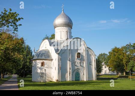 Église médiévale de St. Vlasius (1407). Veliky Novgorod, Russie Banque D'Images