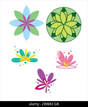 Fond abstrait moderne à la mode avec des formes simples, des objets, des figures. Motif géométrique coloré.conception d'éléments graphiques vectoriels tendance. Amusement coloré Illustration de Vecteur