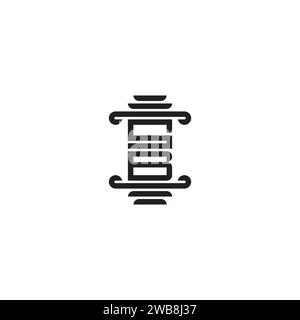 Concept de pilier SB dans un design professionnel de haute qualité qui imprimera bien sur tous les supports d'impression Illustration de Vecteur