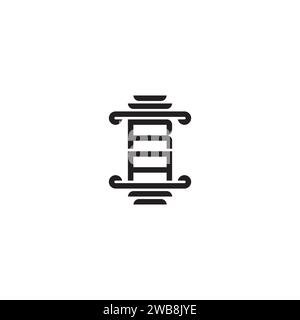Concept de pilier RA dans un design professionnel de haute qualité qui imprimera bien sur tous les supports d'impression Illustration de Vecteur
