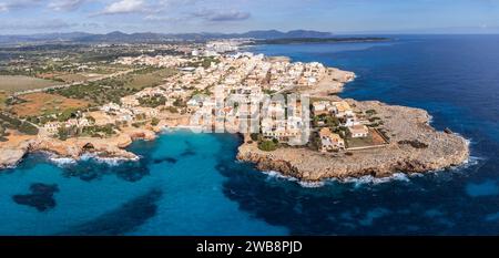 Cala Morlanda, Manacor, Majorque, Îles Baléares, Espagne Banque D'Images