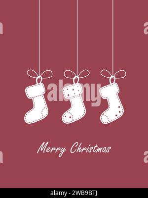 Cartes de vœux pour le nouvel an et Noël. Cartes de vœux Illustration de Vecteur