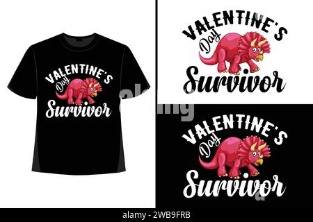 Valentine, Saint-Valentin SVG, conception de T-shirt de Saint-Valentin, modèle graphique de conception de T-shirt, T-shirt de typographie, bonne Saint-Valentin, romantique. Illustration de Vecteur