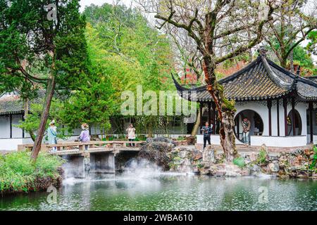 Suzhou, Chine : jardin de l'humble administrateur Banque D'Images