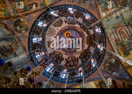 Plafond du monastère de Bachkovo. Province de Plovdiv, Bulgarie. Europe du Sud-est. Banque D'Images