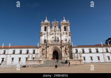 Monastère de Santa Maria d'Alcobaça une église de monastère Banque D'Images