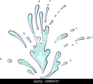 Couleur de éclaboussure liquide Illustration de Vecteur