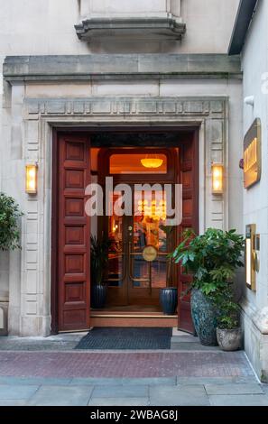 San Carol, un élégant restaurant italien sur Castle Street à Liverpool Banque D'Images