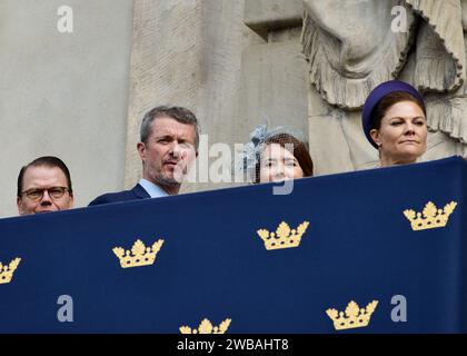 STOCKHOLM, SUÈDE - 15 SEPTEMBRE 2023 : la famille royale danoise et la princesse Victoria célèbrent le roi Carl XVI Gustaf Banque D'Images