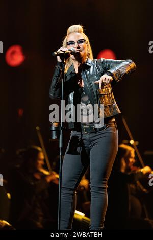 Die US-amerikanische Sängerin Anastacia Lyn Newkirk BEI der Night of the Proms Tour 2023 à München. München Olympiahalle Bayern Deutschland *** chanteuse américaine Anastacia Lyn Newkirk à la nuit des Proms Tour 2023 à Munich Munich Olympiahalle Bavière Allemagne Banque D'Images