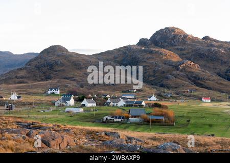 Le village isolé de Sanna sur l'Ardnamurchan, Lochaber, Highland, Écosse Banque D'Images